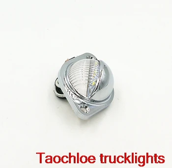 100ks 10-30v strieborné koleso 12v 24v AUTO Truck poznávacia Svetlo Licencia Svetlo Zadných koncových svetiel Prívesu nákladného auta Auto RV SUV Svetlá