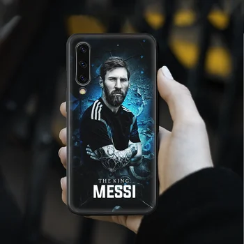 Športovec Futbal Messi Telefón Prípade cover obal Pre SamSung Galaxy 3 5 7 10 20 30 40 50 51 70 71 e s plus black nepremokavé luxus