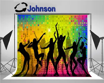 Tanec rainbow farebné iskrivý fotografie studio pozadí Vysokej kvality Počítač tlač party foto pozadie