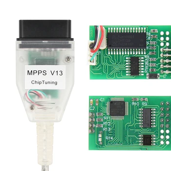 MPPS V13.02 Diagnostický Kábel SMPS MÔŽE Flasher ECU chiptuningu Remap OBD2 Profesionálne Auto Diagnostický Nástroj automatický skener