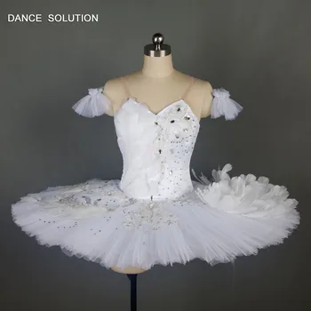 Labutie Jazero Profesionálne Tutu pre Dievčatá a Ženy Baletu Tanečnej scény Zobraziť Kostým Biely Súťaže Tutus Výkon Šaty B18044