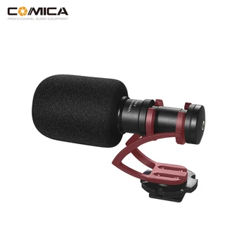 COMICA CVM-VM10II Kovové Mini Cardioid Video Mikrofón w/ Shock-Mount pre Smartphony DJI OSMO GoPro Sony ILDC Kamery
