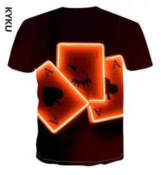 Letné mužov 3D tlač T-shirt 3d tlač T-shirt detské T-shirt Ulici príležitostné tlače T-shirt Letné Čierne Tričko
