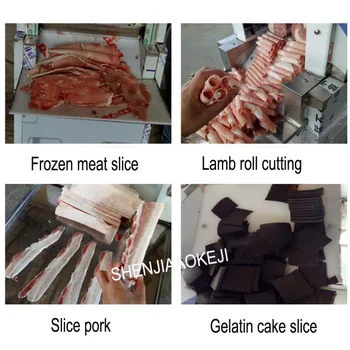 TZ-A2 baraním plne automatické mäso slicer steak rezací stroj hovädzie mäso Mrazené mäso jahňacie, hovädzie rezací stroj 220V 1PC