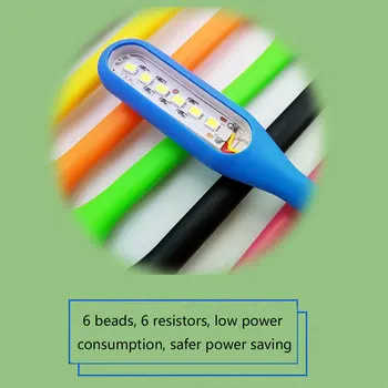 5V 1.2 W Power Bank Svetla na Čítanie Knihy Svetlo Mini USB LED Svetlo, Notebook, Prenosné LED Lampa USB Nočné Osvetlenie