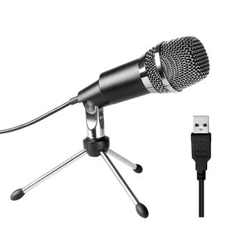 Mikrofón USB, Plug &Play, Home Studio USB Kondenzátorových Mikrofónov pre Skype, Nahrávky na YouTube, Google Voice Search, Hry(