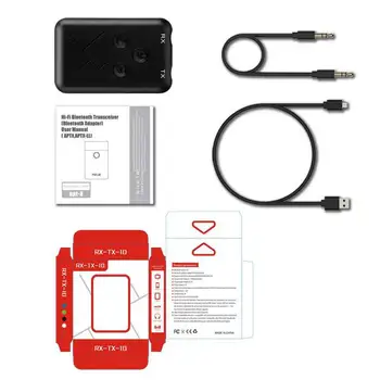 2 in1 Bezdrôtová Vysielač, Prijímač, Adaptér, Stereo Audio Music Adaptér 3,5 mm Audio Kábel / USB Nabíjanie hot Line