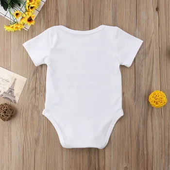 Novorodenca Baby Chlapci, Dievčatá Zábavné List Bavlna Romper Jumpsuit Oblečenie Oblečenie