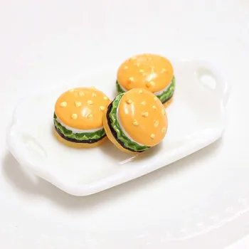 Nový 5 ks Mini Hamburger Doplnok Charms Výplň Doplnok pre Sliz DIY Polymér Príslušenstvo Hračky prísady pre slizu pre Deti