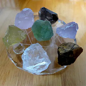 6PCS Prírodné Fluorite Surovín, drahých kameňov, Kremeň Kameňa Nepravidelného Tvaru Bod Uzdravenie Prútik Liečba Kameň Ametyst
