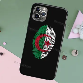 Vlajka Alžírsko puzdro Pre iPhone XR X XS MAX 11 12 Pro Max mini SE 2020 6S 5S 8 7 Plus Gumový Kryt