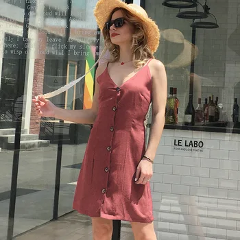 2021 New Horúce Predaj dámske Šaty Letné Farbou Sexy Šatka Šaty tvaru Späť Kravatu Single-breasted Šaty Šaty Ženy