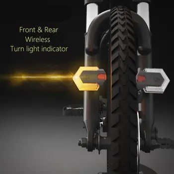 1 Nastavenie Smart Bezdrôtové Diaľkové Ovládanie Požičovňa Bicyklov Smerovku Predné, Zadné Svetlo