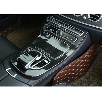 YAQUICKA 2ks/set Interiéru Vozidla Konzoly Radenie Panel Kryt Výbava Styling Nálepky Na Mercedes Benz Triedy E W213 2016 2017 ABS