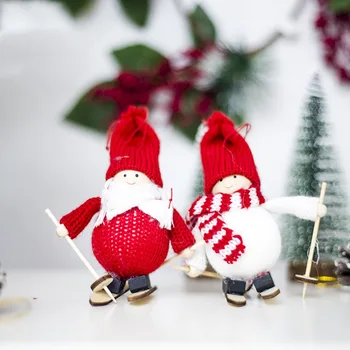 Romantický Mini Ski Bábiky Vianočný Stromček Prívesok Bábika Ornament Nový Rok Doma Bar Party, Vianočné Dekorácie Pre Deti, Darčeky #289505