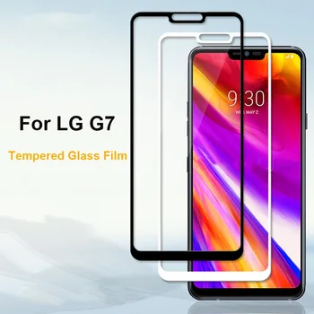 1pcs Ultra-Tenké Biele čierna farba, full screen protector, Tvrdené Sklo, fólia Pre LG G7 G 7 LGG7 Obrazovke ochranné sklo film