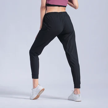 Športové nohavice ženy zobraziť tenké zostrojenia bežné nohavice fitness deväť minút malé nohy nohavice H19