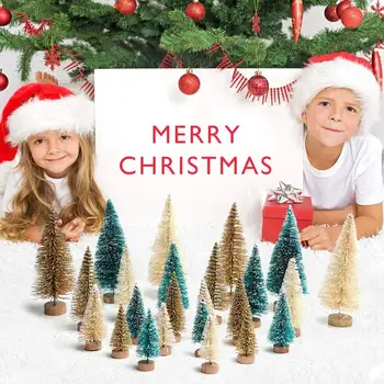 Nový Rok Ozdoby Na Vianočný Stromček Mini Vianočné Borovice Ihly Strom Tabuľka Bar Mall Dekorácie Ploche Mini Vianočný Dekor