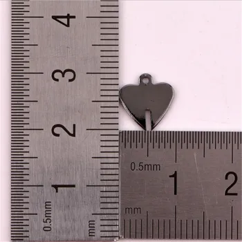 50pcs/veľa nových tvorivých ručné srdce zobrazili kľúčové tlačidlá konektory pre diy anklet náhrdelník s príveskom, šperky, takže príslušenstvo materiál