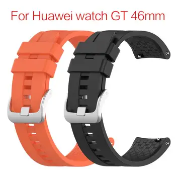 Sledujte Smartwatch Watchband Náhradné Príslušenstvo Pre Huawei Sledovať GT 46 mm Úradný Silikónové Popruh Univerzálny Displej Šírka 22 MM
