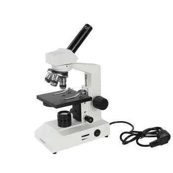 Profesionálne Monokulárne Biologický Mikroskop 40-400X Hrubé/Jemné Zamerané Gombík Dimmerable Spodnej LED Veda Lab Mikroskopom