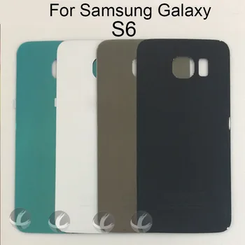 Späť Sklo Bývanie + Lepidlo Pre Samsung Galaxy S6 G920 Zadné Batérie Panel S Logom