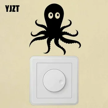 YJZT Krásne Malé Chobotnice Vinyl Kotúča, detská Izba Decor vypínač Nálepky Cartoon Art 17SS-0670
