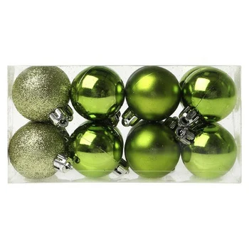 Vianočné Baubles Vianočné Planéty 6479 4 cm (16 uds) Zelená