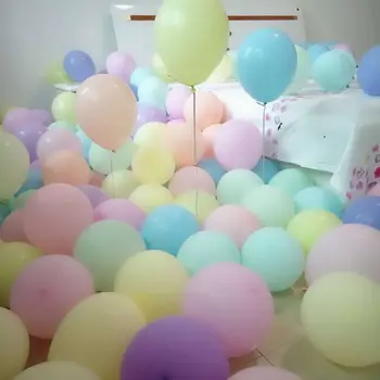 10 inch Macaron Latexové Balóny Pastel Candy Balón Svadby, Narodeniny, Party Dekorácie Baby Sprcha Dekorácie Kolo Balón