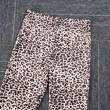 Dámske Sexy Leopard Tlač Bezšvíkové Legíny Vysoký Pás Bežné Nosenie Nohavice Perfektné Vaše Boky (XS/S/M/L/XL)