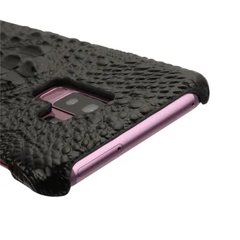 Kožené S8 Plus Pre Samsung S9 Plus Prípade Luxusné Cowhide 3D Krokodíla Kryt Shockproof Pevného Coque Pre Samsung Galaxy S9 Plus Prípade