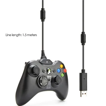 1,5 m USB Nabíjací Kábel pre Xbox 360 Bezdrôtový Herný ovládač Hrať Nabíjanie Nabíjací Kábel Kábel Vysokej Kvality Hry Nové Príslušenstvo