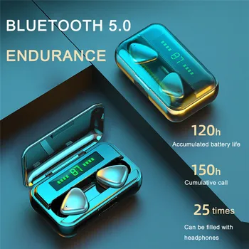 S80 TWS Bluetooth 5.0 Bezdrôtové Bluetooth Slúchadlá 2000mah Plnenie Box Bezdrôtové Slúchadlá Mini Slúchadlá In Ear Športové Slúchadlá