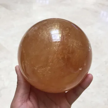 Veľká veľkosť drop shipping Prírodné oranžový kalcit Crystal drahokam loptu meditácie, reiki liečenie čakier crystal oblasti dekorácie