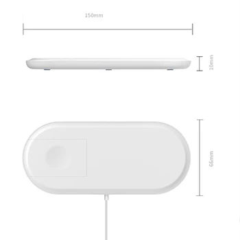 10W Rýchle Bezdrôtové Nabíjanie Pad Qi Bezdrôtová Nabíjačka Pre Xiao iPhone 8 plus XS Max XR X Samsung iWatch 3 2 Nabíjací dock station