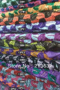 Zadarmo Doprava 5 metrov afriky čipky tkaniny, výšivky, tkaniny francúzskej čipky veľkoobchod a maloobchod list kvet veľkoobchod swiss Šnúrky