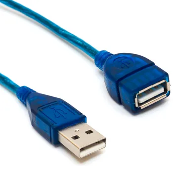 1/1.5/2/3M Anti-Interferencie USB 2.0 Predlžovací Kábel USB 2.0 a Samec Na USB 2.0 Žena Rozšírenie Údajov Sync Kábel Kábel Modrá