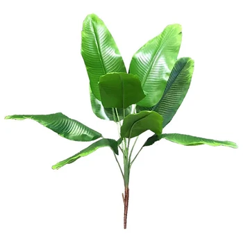 Umelé Rastliny Tropického Listy Banánovník Faux Palmového Lístia Z Rastlín Falošné Listy Krytý Mimo Záhrady, Svadobná Výzdoba
