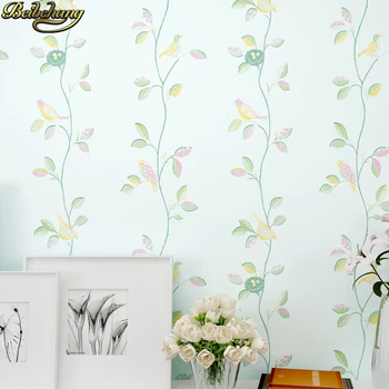 Beibehang 3D záhradné Kvety tapety na steny 3 d detská izba, Obývacia izba, Spálňa Domova Birdie stenu papiere domova
