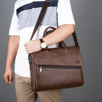 Muži kabelka 2020 nové módne bussiness kabelky aktovky taška kožené ruky tašku pre človeka 14