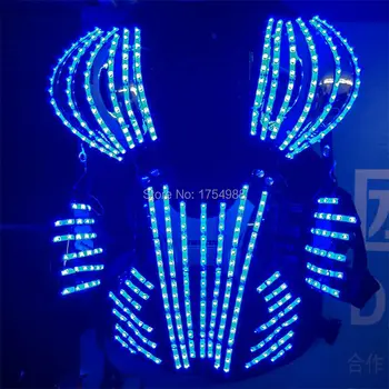 LED Svietiace armor/ prevedenie armor/ LED oblečenie pre stage show /spoločenský kostým party a podujatia armor