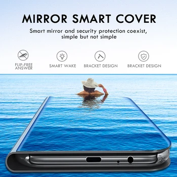 Kryty na počesť 7s prípade, smart mirror stojan flip puzdro pre Huawei honor 7 s prípadov kryt honor7s coque funda vyhľadávané-l22 vyhľadávané-lx3 5.45