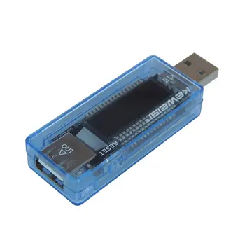 Mini Prenosné 0.91 palcový LCD Displej USB Nabíjačka Kapacita Napájací Prúd Napätie Detektora Tester Multimeter
