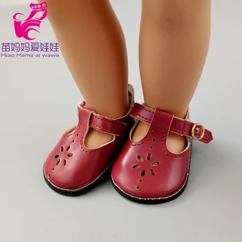 18-palcové dievča bábiku topánky reborn baby doll módne kožené topánky bábiky hračky, príslušenstvo