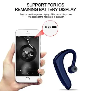 Bluetooth Headset Jednom Uchu Handsfree Ucho Slúchadlá 2200mAh Plnenie Box Bezdrôtové Slúchadlá Slúchadlá Slúchadiel pre iPhone