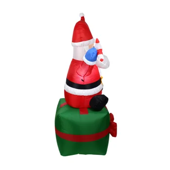 1.8 M LED svetelné Vianočné Darčeky Box Santa Claus Bábiky Hračky Nafukovacie Santa Claus, Vianočné nákupné Centrum dekorácie, Party Rekvizity