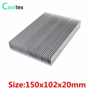 (10pcs/lot) 150x102x20mm Hliníkový Chladič chladiča radiátor pre LED čip Elektronické odvod tepla chladič na chladenie