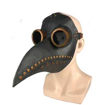 Legrační Stredoveký Steampunk Mor Lekár Vták Maska Latexová Punk Cosplay Masky Zobák Dospelých Halloween Prípade Cosplay Rekvizity
