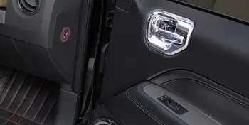 Vyššie star ABS chrome 4pcs auto vnútorné kľučky dekorácie kryt pre Jeep compass 2011-