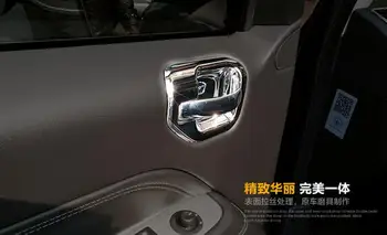 Vyššie star ABS chrome 4pcs auto vnútorné kľučky dekorácie kryt pre Jeep compass 2011-
